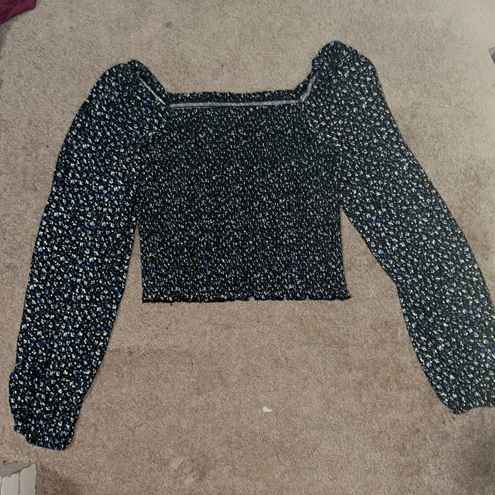 GAP Smocked Floral Cropped Top 💋